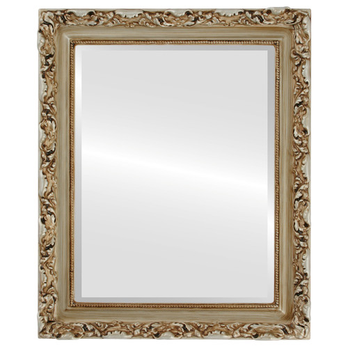 Beveled Mirror - Rome Rectangle Frame - Silver