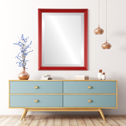 Lifestyle 2 - Saratoga Rectangle Frame - Holiday Red Lifestyle 2 - Saratoga Rectangle Frame - Holiday Red