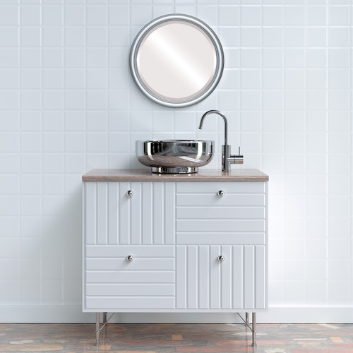 Lifestyle 2 - Saratoga Round Frame - Silver Shade Lifestyle 2 - Saratoga Round Frame - Silver Shade