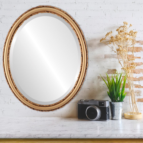 Lifestyle - Virginia Oval Frame - Gold Spray