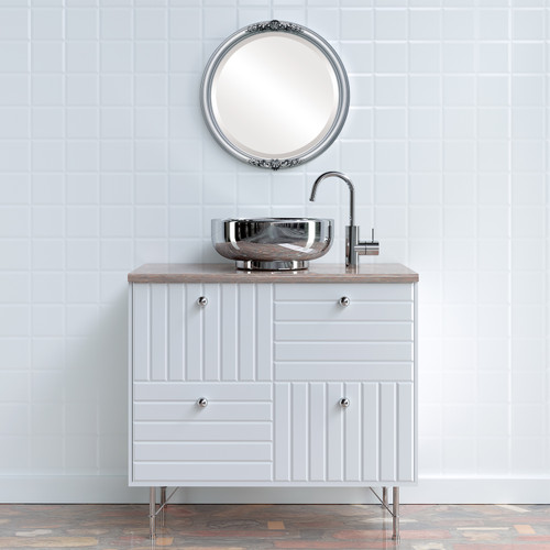 Lifestyle 2 - Contessa Round Frame - Silver Spray Lifestyle 2 - Contessa Round Frame - Silver Spray