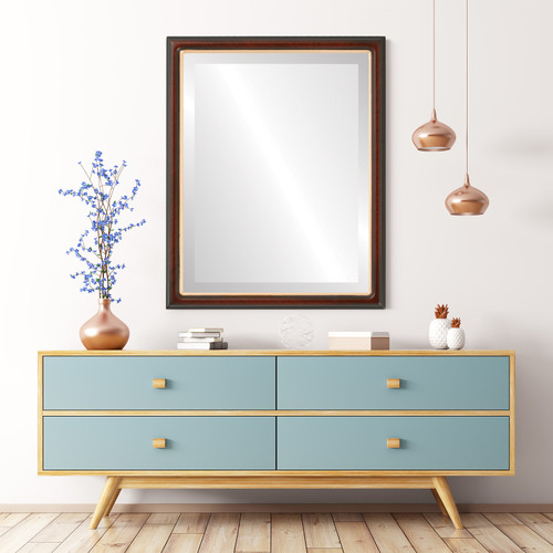Lifestyle 2 - Hamilton Rectangle Frame - Vintage Cherry with Gold Lip Lifestyle 2 - Hamilton Rectangle Frame - Vintage Cherry with Gold Lip