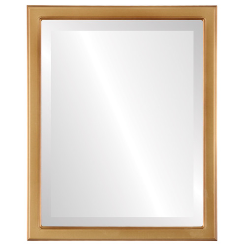 Beveled Mirror - Toronto Rectangle Frame - Desert Gold