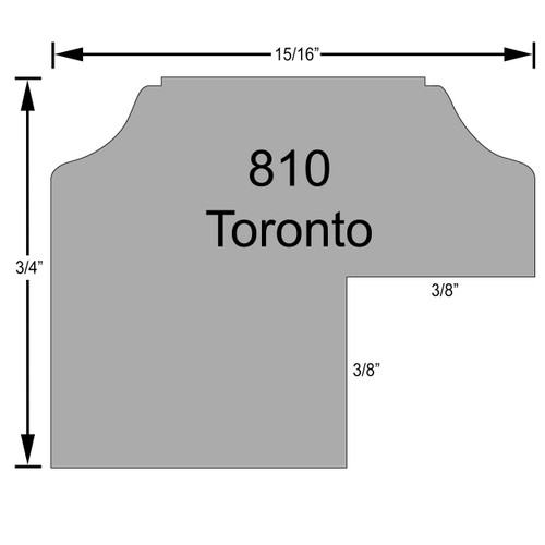 Toronto Rectangle - Profile Drawing Toronto Rectangle - Profile Drawing