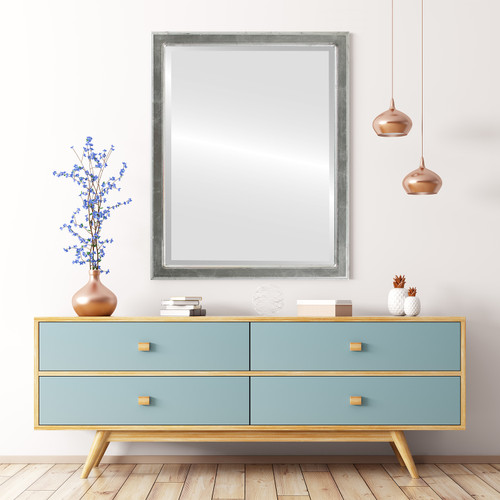 Lifestyle 2 - Toronto Rectangle Frame - Silver Leaf with Black Antique Lifestyle 2 - Toronto Rectangle Frame - Silver Leaf with Black Antique