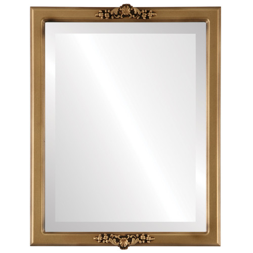 Beveled Mirror - Athena Rectangle Frame - Desert Gold