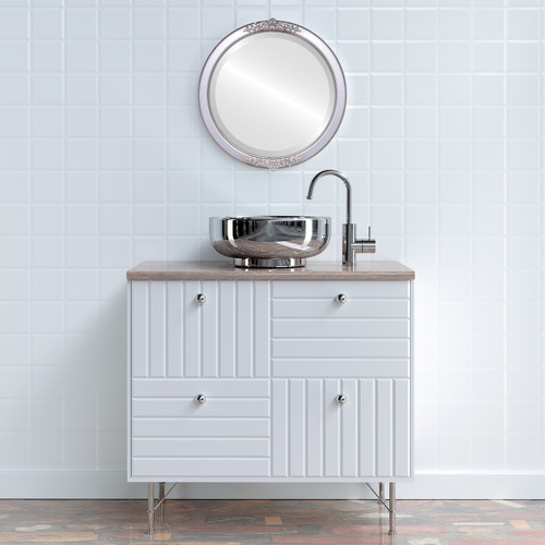 Lifestyle 2 - Athena Round Frame - Silver Shade Lifestyle 2 - Athena Round Frame - Silver Shade