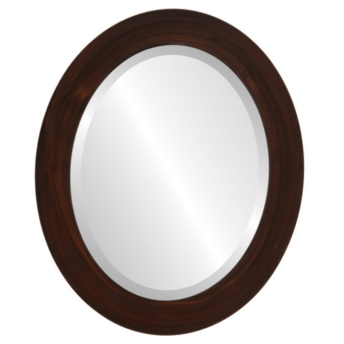 Beveled Mirror - Soho Oval Frame - Mocha