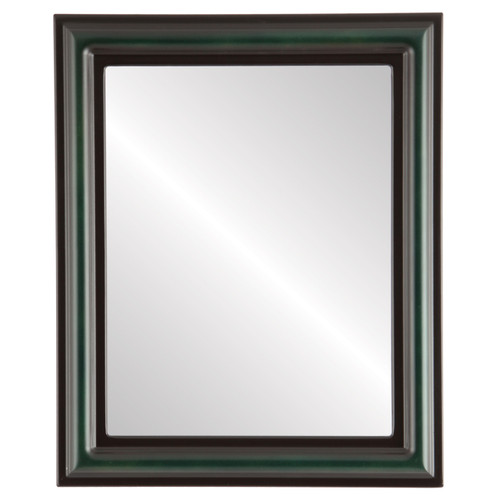 Flat Mirror - Philadelphia Rectangle Frame - Hunter Green Flat Mirror - Philadelphia Rectangle Frame - Hunter Green