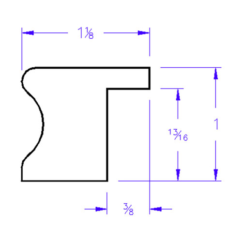 Vienna Rectangle - Profile Drawing Vienna Rectangle - Profile Drawing