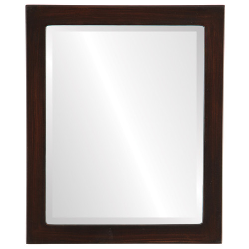 Beveled Mirror - Vienna Rectangle Frame - Mocha