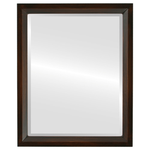 Beveled Mirror - Huntington Rectangle Frame - Mocha