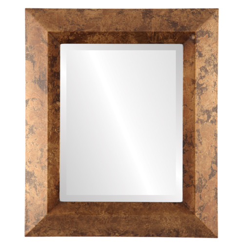 Beveled Mirror - Veneto Rectangle Frame - Venetian Gold
