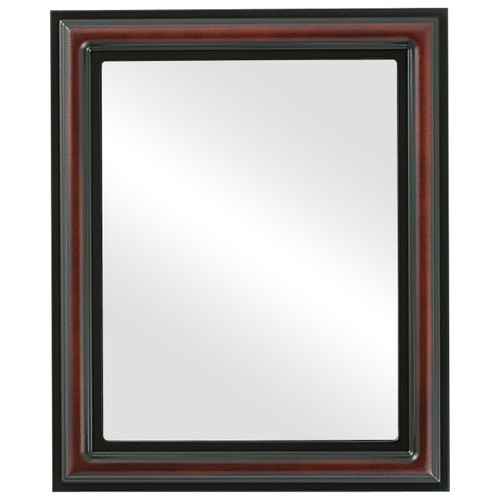 Flat Mirror - Philadelphia Rectangle Frame - Rosewood Flat Mirror - Philadelphia Rectangle Frame - Rosewood
