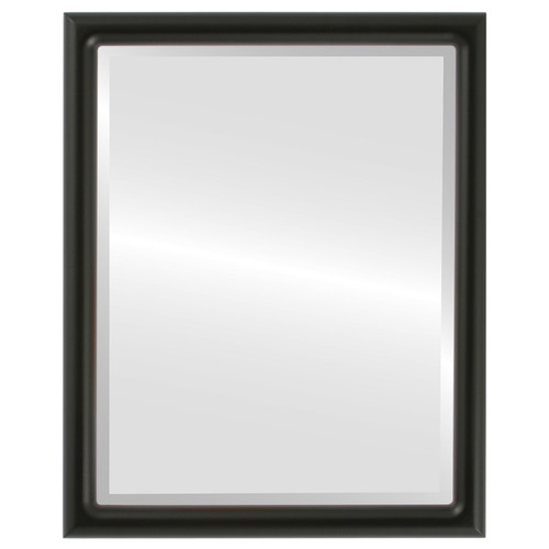 Bevelled Mirror - Pasadena Rectangle Frame - Matte Black