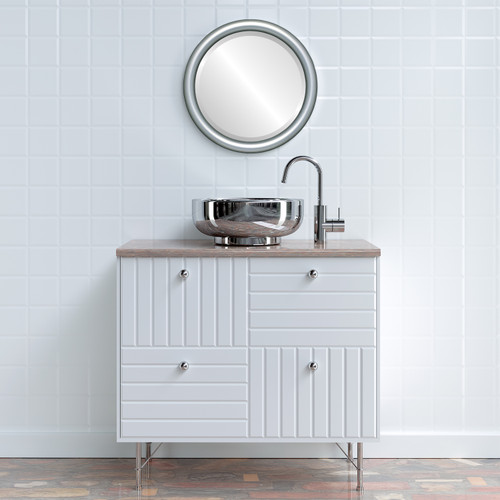 Lifestyle 2 - Pasadena Round Frame - Silver Shade Lifestyle 2 - Pasadena Round Frame - Silver Shade