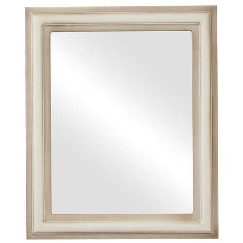 Flat Mirror - Philadelphia Rectangle Frame - Taupe Flat Mirror - Philadelphia Rectangle Frame - Taupe