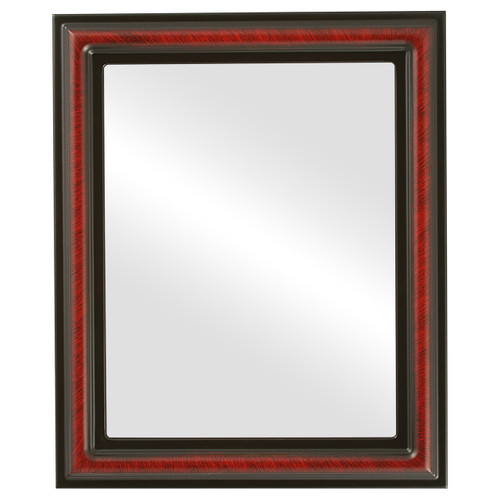 Flat Mirror - Philadelphia Rectangle Frame - Vintage Cherry Flat Mirror - Philadelphia Rectangle Frame - Vintage Cherry
