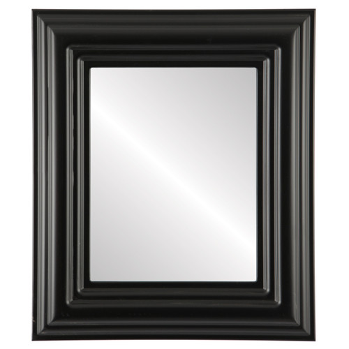 Flat Mirror - Regalia Rectangle Frame - Matte Black Flat Mirror - Regalia Rectangle Frame - Matte Black