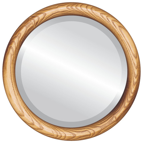 Beveled Mirror - Sydney Round Frame - Carmel