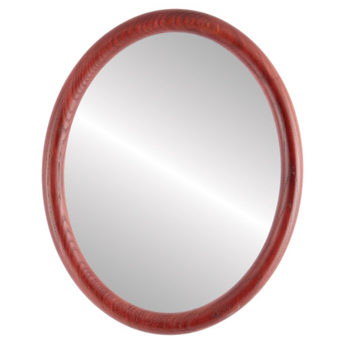 Flat Mirror - Sydney Oval Frame - Rosewood Flat Mirror - Sydney Oval Frame - Rosewood