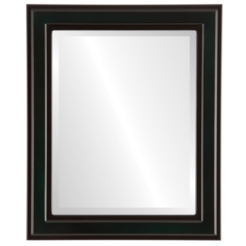 Beveled Mirror - Wright Rectangle Frame - Hunter Green