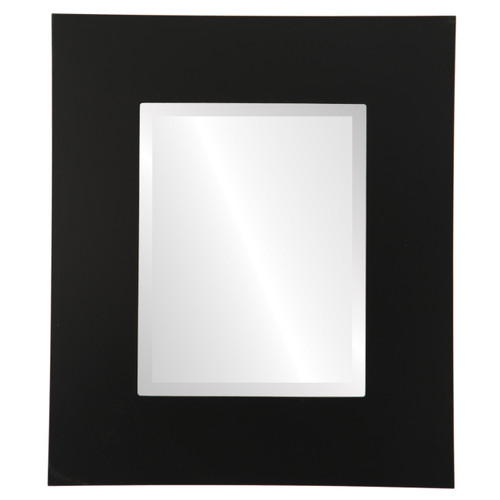 Beveled Mirror - Tribeca Rectangle Frame - Matte Black