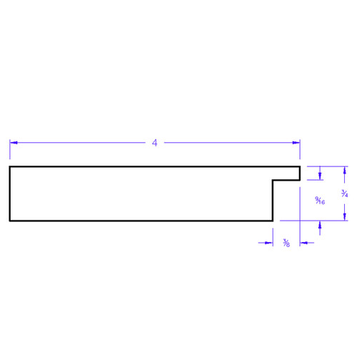 Tribeca Rectangle - Profile Drawing Tribeca Rectangle - Profile Drawing