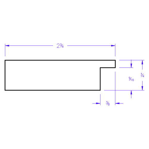 Ashland Rectangle - Profile Drawing Ashland Rectangle - Profile Drawing
