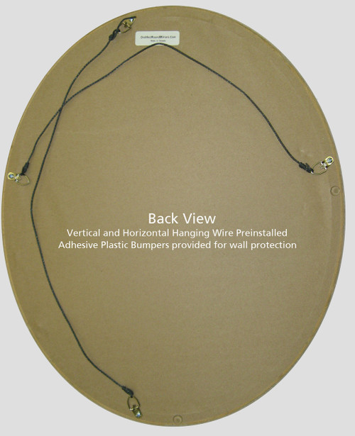 Oval Mirror - Back View Oval Mirror - Back View