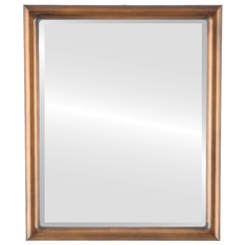 Bevelled Mirror - Pasadena Rectangle Frame - Sunset Gold