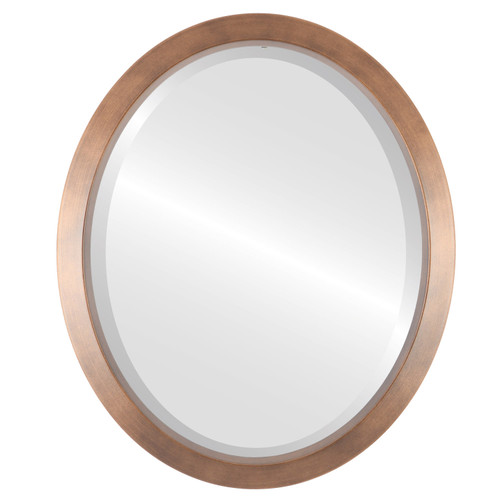 Bevelled Mirror - Regatta Oval Frame - Sunset Gold