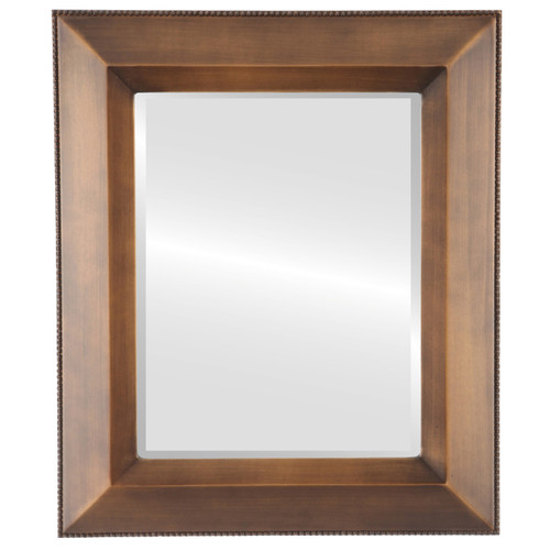 Beveled Mirror - Lombardia Rectangle Frame - Sunset Gold