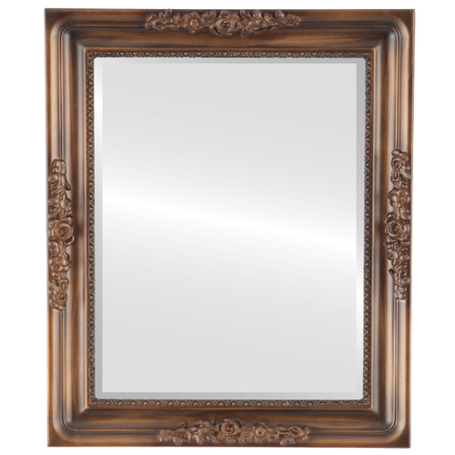 Beveled Mirror - Versailles Rectangle Frame - Sunset Gold