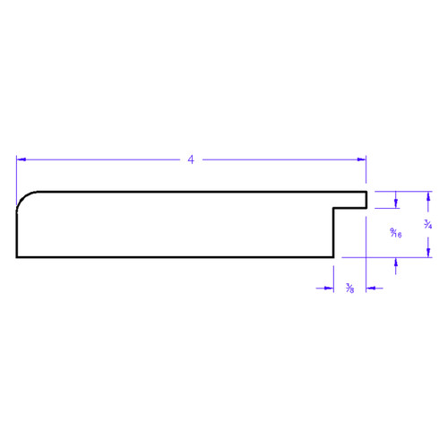Boulevard Oval - Profile Drawing