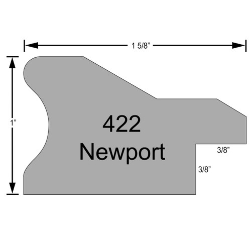 Newport Rectangle - Profile Drawing Newport Rectangle - Profile Drawing