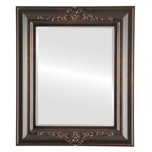 Beveled Mirror - Winchester Rectangle Frame - Rubbed Bronze