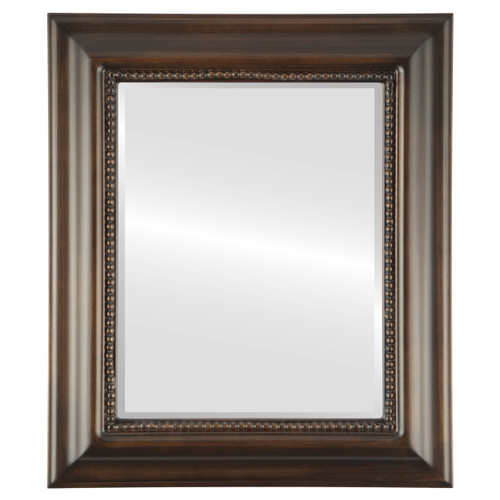 Beveled Mirror - Heritage Rectangle Frame - Rubbed Bronze