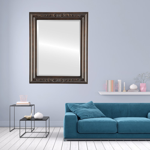 Lifestyle - Florence Framed Rectangle Mirror - Rubbed Bronze