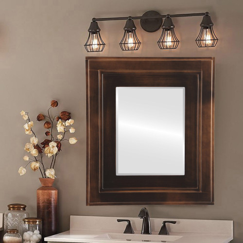 Lifestyle - Palomar Framed Rectangle Mirror - Rubbed Bronze