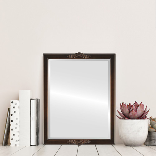 Lifestyle 1 - Athena Framed Rectangle Mirror - Rubbed Bronze