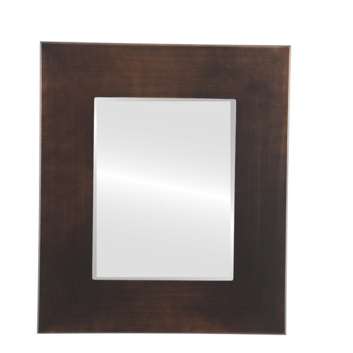 Beveled Mirror - Tribeca Rectangle Frame - Rubbed Bronze