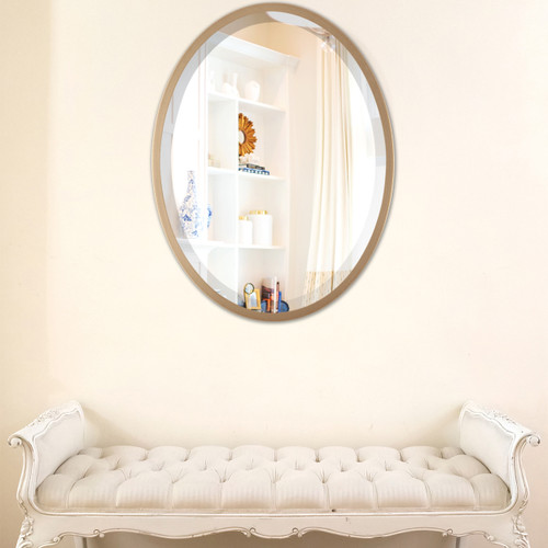 Lifestyle 2 - London Framed Oval Mirror - Gold Spray Lifestyle 2 - London Framed Oval Mirror - Gold Spray