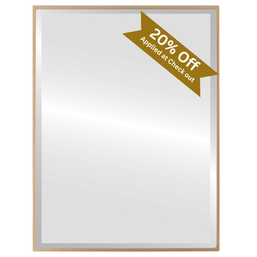 Singapore Framed Rectangle Mirror - Gold Spray