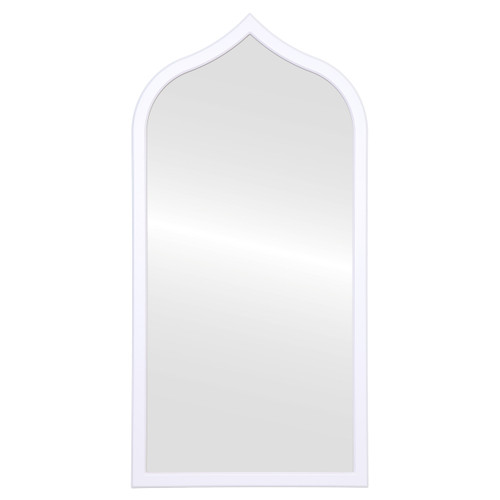 Milano Full Length Framed Mirror - Teardrop Cathedral - Linen White
