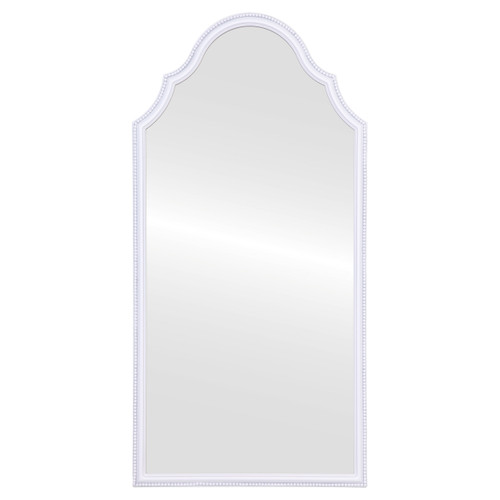 Siena Full Length Framed Mirror - Peaks Cathedral - Linen White