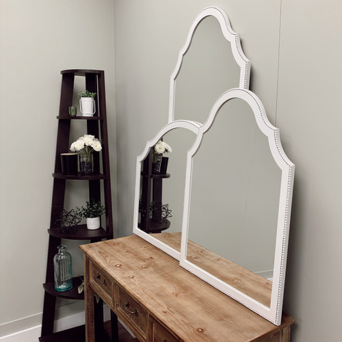 Tokyo Framed Mirror - Peaks Cathedral - Linen White - Lifestyle Group Tokyo Framed Mirror - Peaks Cathedral - Linen White - Lifestyle Group