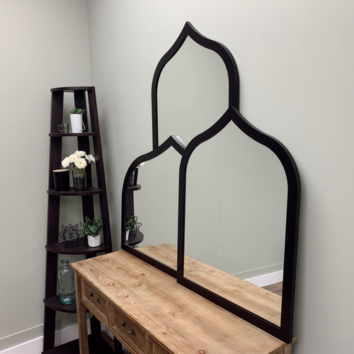 Oslo Framed Mirror - Teardrop Cathedral - Matte Black - Lifestyle Group