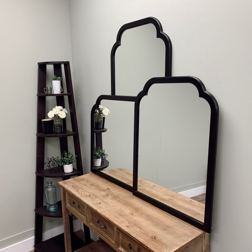 Milano Framed Mirror - Clover Cathedral - Matte Black - Lifestyle Group