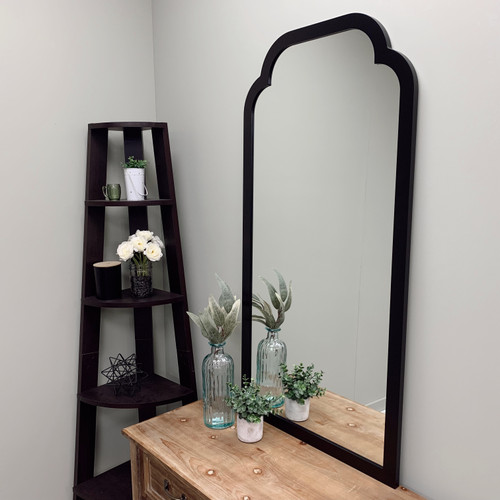 Oslo Full Length Framed Mirror - Clover Cathedral - Matte Black - Lifestyle